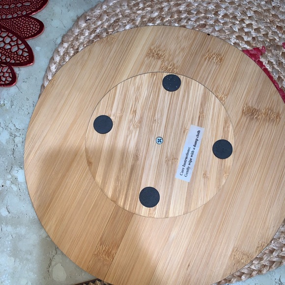 Lazy Susan Wood Christmas decor home for the holidays - Picture 2 of 2